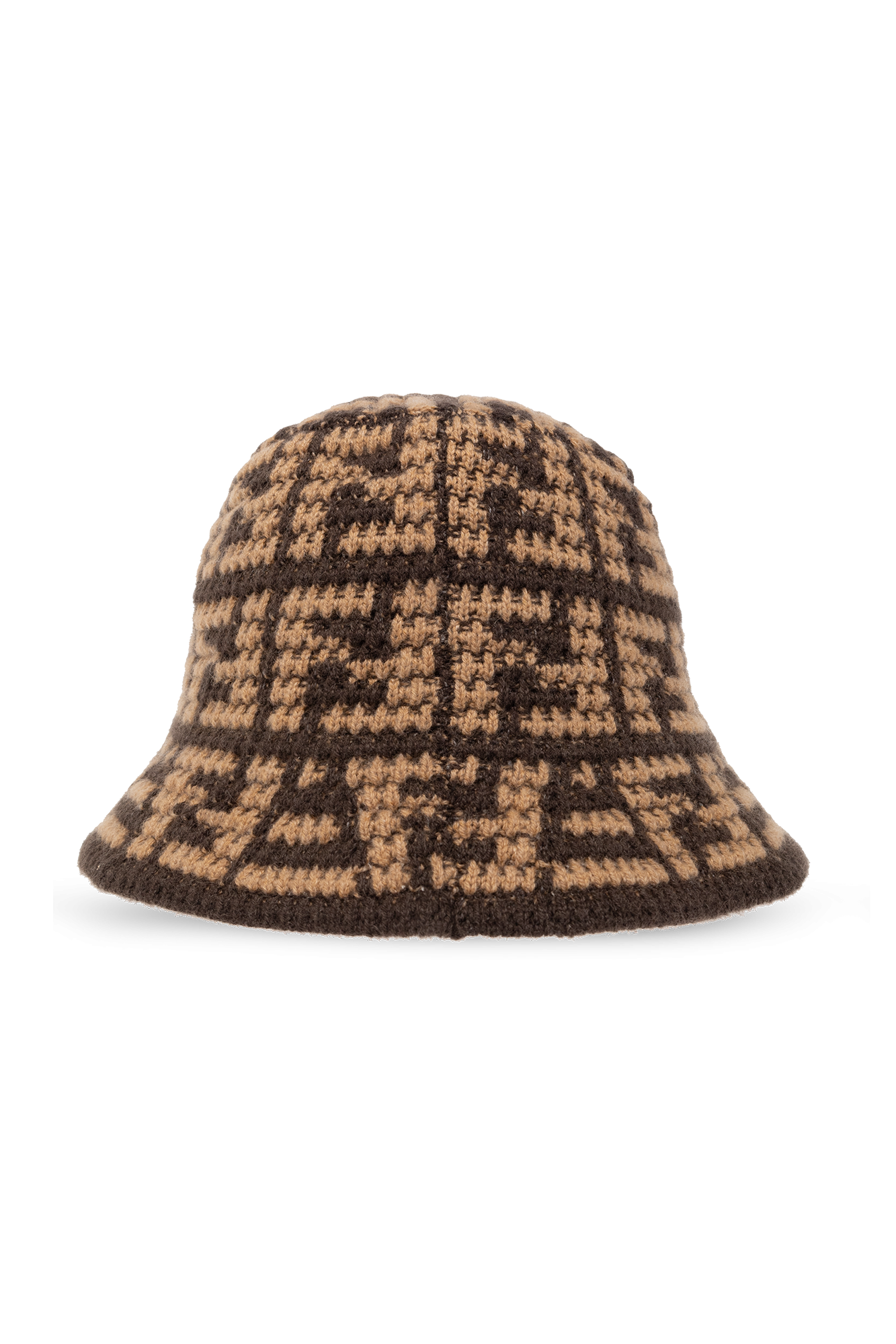 Brown Monogrammed bucket hat Fendi - Forte Forte Hat In Wool